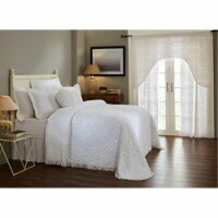 Wedding Ring Collection Full/Double Bedspread in White