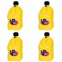VP Racing Motorsport 5.5 Gal Square Plastic Utility Jugs, Yellow (4 Pack)