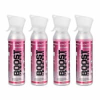 Boost Oxygen Natural 5 Liter Pure Oxygen Canister, Pink Grapefruit (4 Pack)