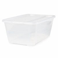 Life Story Rectangular Clear Plastic Protective Storage Shoe Box (24 Pack)