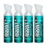 Boost Oxygen Natural 10 Liter Pure Oxygen Canister, Menthol Eucalyptus (4 Pack)