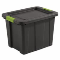Sterilite Tuff1 Latching 18 gal Stacking Plastic Storage Box with Lid, (6 Pack)