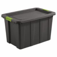Sterilite Tuff1 Latching 30 Gal Plastic Storage Tote Container and Lid (4 Pack)