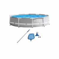 Intex 10' x 30 Prism Frame Above Ground Swimming Pool and Maintenance Kit