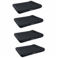 Intex Dura Beam Pillow Rest Classic Airbed with Built-In Pump, Queen (4 Pack)