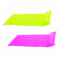 Intex Tote 'N Float Wave Mat Floating Swimming Pool Lounger w/ Headrest (2 Pack)