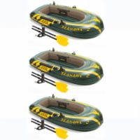 Intex Seahawk 2 Inflatable 2 Person Floating Boat Raft Set with Pump (3 Pack)
