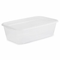 Life Story Clear Stackable Closet & Storage Box 55 Quart Containers (12 Pack)