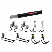 Rubbermaid FastTrack Hooks Kit, Black, FastTrack Utility Hook, FastTrack  2-Handle Hook, FastTrack Hose Hook