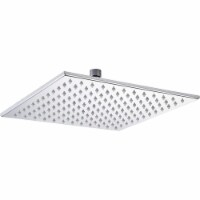 Hongtoo 12 Inch Stainless Steel Hydroelectric LED Rain Waterfall Shower Head