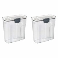 PrepWorks Progressive 4.5-Quart Plastic Cereal Keeper Container, Clear (2 Pack)