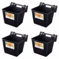 Little Giant HF15BLACK 15 qt. Mountable Plastic Hook Feeder, Black (4 Pack)