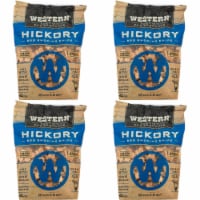 Western Premium BBQ 180 Cu In Hickory BBQ Grilling Smoking Wood Chips (4 Pack)