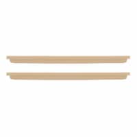 HC Companies Venetian 23.5 In Rectangular Flower Box Saucers, Sandstone (2 Pack)