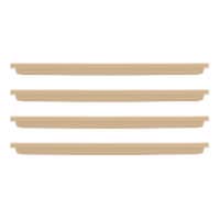 HC Companies Venetian 23.5 In Rectangular Flower Box Saucers, Sandstone (4 Pack)