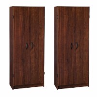 ClosetMaid 1308 Freestanding Organization Pantry Cabinet, Dark Cherry (2 Pack)