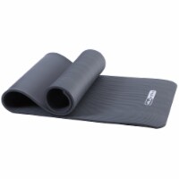 HolaHatha 72 x 24 High Density 0.5 Thick Non Slip Home Workout Yoga Mat, Black