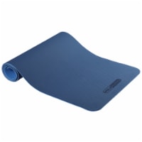 HolaHatha 72 x 24 Double Sided 0.25 Thick Non Slip Home Workout Yoga Mat, Blue