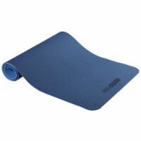 HolaHatha 72 x 24 Double Sided 0.25 Thick Non Slip Home Workout Yoga Mat, Blue