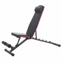 HolaHatha Adjustable Upright Incline Workout Weight Strength Training Bench