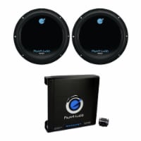 Planet Audio 12 Inch Subwoofer (2 Pack) & AC15001M Car Audio Amplifier w/ Remote