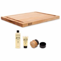 John Boos Block 18 Inch Wide Cutting/Carving Board with Juice Groove, Maple Wood