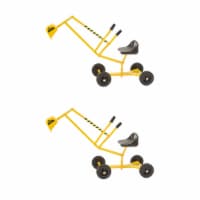 Big Dig Rolling Sandbox Digger Excavator Crane w 360 Rotation Base 2 Pack 2 Piece Foods Co