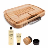 John Boos Maple Wood 24 Inch Ultimate Carving Board & 3 Piece Maintenance Set