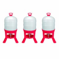 Little Giant DOMEWTR10 10 Gallon Tank Poultry Chicken Gravity Waterer (3 Pack)