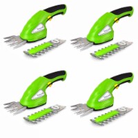 SereneLife Rechargeable Electric Handheld Cordless Grass Clipper & Hedge Trimmer (4 Pack)
