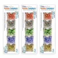 Elizabeth Ward Bead Storage Solutions 5 Piece Bead & Craft Containers (3 Pack)