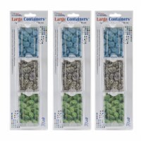 Elizabeth Ward Bead Storage Solutions 3 Piece Craft Supplies Containers (3 Pack)