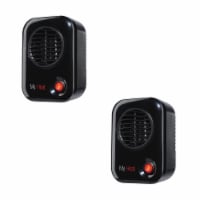 Lasko 100 MyHeat Portable Personal Electric 200W Space Heater, Black (2 Pack)