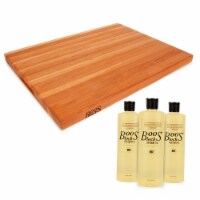 John Boos 24 x 18 Cutting Board Bundle with 3 Pack of Boos Block Mystery Oil