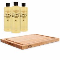 John Boos Block Cutting Board Bundle with 16Oz Mystery Maintenance Oil (3 Pack)