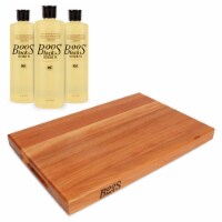 John Boos Reversible Wood Cutting Board Block Bundle with Mystery Oil (3 Pack)