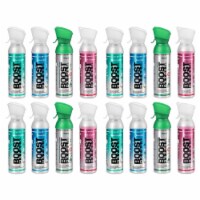 Boost Oxygen Natural Portable 5 Liter Pure Oxygen Variety Canister (16 Pack)