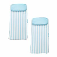 Magic Time International Sun Bed Water Lounger Pool Float w/ Pillow (2 Pack)