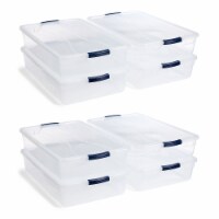 Rubbermaid Cleverstore Clear Latching Tote - Shop Storage Bins at