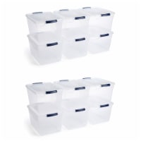 Rubbermaid Classic Clear 12 Quart Stackable Heavy Duty Plastic Storage Bins,  1 Piece - Kroger