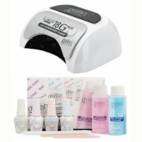 Gelish 18G Plus Comfort Cure LED Cure Light w/Soak Off Gel Nail Polish Basix Kit
