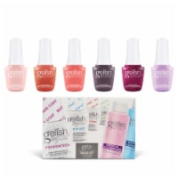 Gelish Sunrise 9 mL Soak Off Shimmering Gel Nail Polish Set & Basix Care Kit