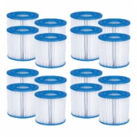 Summer Waves P57000104 Replacement Type D Pool and Spa Filter Cartridge (16 Pk)