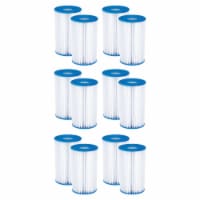 Summer Waves P57000302 Replacement Type B Pool & Spa Filter Cartridge (12 Pack)