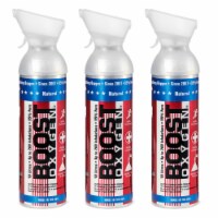 3 Pack 10L Boost Oxygen Stars and Stripes Pure Canned Oxygen Canister, Natural