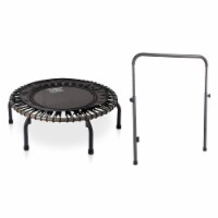 JumpSport 350 PRO Lightweight 39-Inch Fitness Trampoline & Handle Bar Accessory