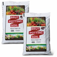 Brut Worm Farms Super Soil All Purpose Rich Dark Blend Organic Soil (2 Pack)