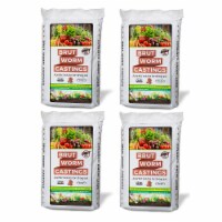 Brut Worm Farms Organic Worm Castings Soil Builder, 30 Pound Bag (4 Pack)