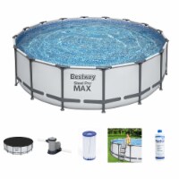 Bestway Steel Pro MAX 16'x4' Pool and Accessories w/ API Revive! Treatment, 32oz