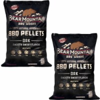 Bear Mountain BBQ All Natural Hardwood Oak BBQ Smoker Pellets, 20 lbs (2 Pack)